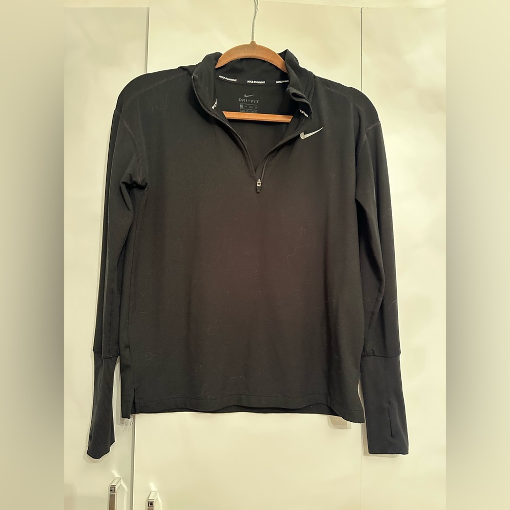 Nike Black Dri-Fit Long Sleeve Quarter Zip